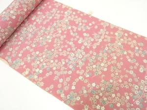 アンティーク　菊に楓模様　着尺反物